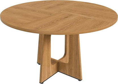 Modern Extendable Dining Table with Folding Tabletop, Kitchen Island with Wheels, Hooks & Drawers - Space Saving Sturdy Frame Construction, Easy Assembly Kitchen & Dining Room Furniture,CreamWhite-Nat