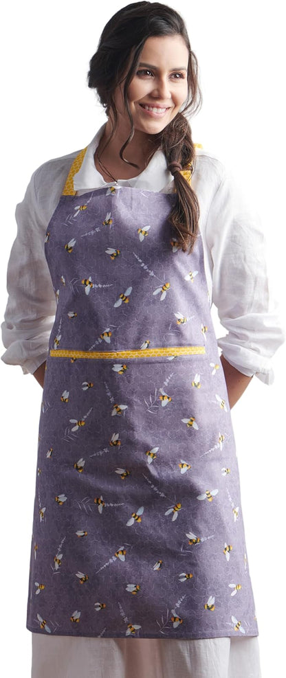 Maison d' Hermine 100% Cotton Apron for women with Pocket Kitchen Chef Apron for Men Cooking Mothers Day Gifts