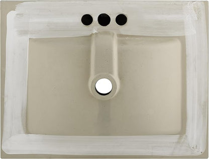 24" Ceramic Vanity Top with Three Holes in Matte Black