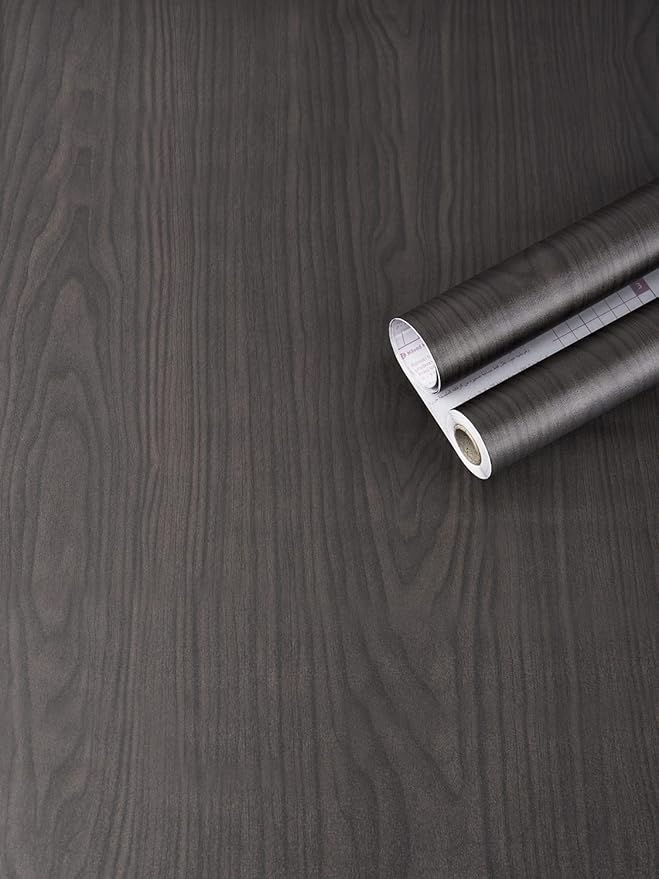 Art3d Self-Adhesive Contact Paper Countertops (200"x24", Glossy Walnut 1)