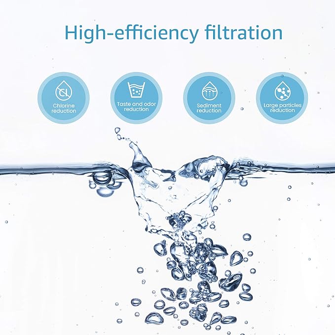 AQUA CREST WFFMC303X Faucet Water Filter, Replacement for DuPont® FMC303X, WFFMC300X Faucet Mount Water Filtration Cartridge, 200-Gallon, 3 Pack