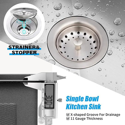Kitchen & Bar Sink,15x17 Inch Bar Sink Stainless Steel Drop In Small Kitchen Sink Ideal Choice For Small Spaces Topmount Sink With Bottom Grid,Soap Mat And Drain Assembly Serve Both Kitchen And Bar