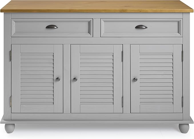 Furniture Dash Sideboard/Kitchen Island Easy Assembly Corona Gray