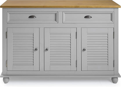 Furniture Dash Sideboard/Kitchen Island Easy Assembly Corona Gray