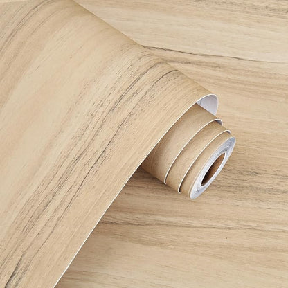 WESTICK Light Wood Grain Contact Paper Peel and Stick Countertops Waterproof Wood Wallpaper for Kitchen Cabinets Self Adhesive Wooden Vinyl Wrap for Countertop Covers Table Desk 24" x 394"