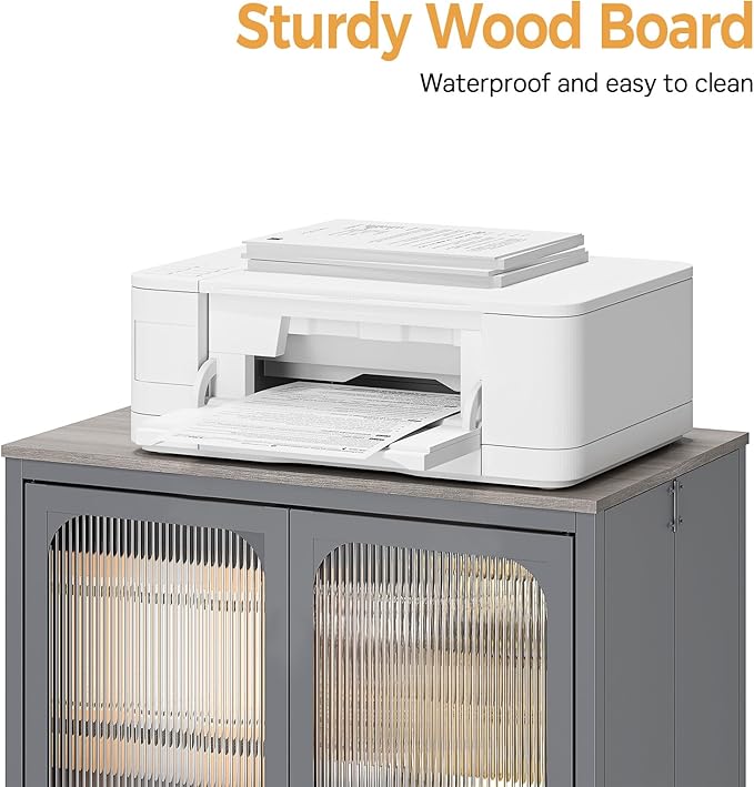 Metal Storage Cabinet Organizer,Kitchen Storage Cabinets With Doors and Shelves,Small Tall Narrow Cabinet with Acrylic Doors & Wheels, Slim Office Cabinets Shelf,NO SCREW NO TOOL ASSEMBLY,Gray