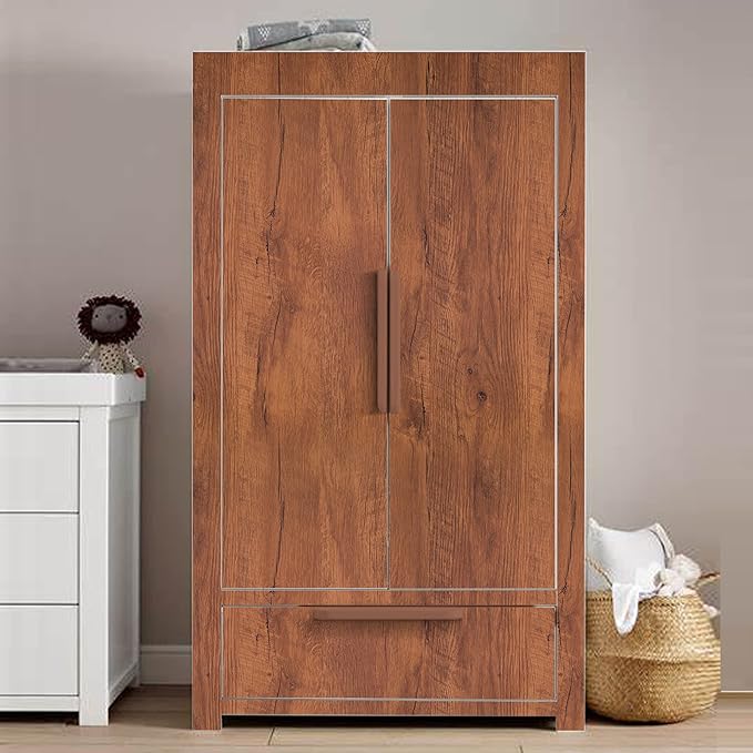 17.71" X 590" Peel and Stick Wood Grain Contact Paper Brown Wooden Look Wallpaper Self-Adhesive Decorative Wood Wallpaper Removable Vinyl Film Easy to Apply for Old Furniture Kitchen Cabinets