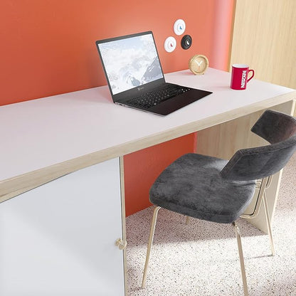 Decotalk White Contact Paper White Peel and Stick Wallpaper Self Adhesive SolidWhite Contact Paper for Cabinets 17.7"x120" Matte Vinyl Wrap Solid Color Wallpaper for Bedroom Removable Thick