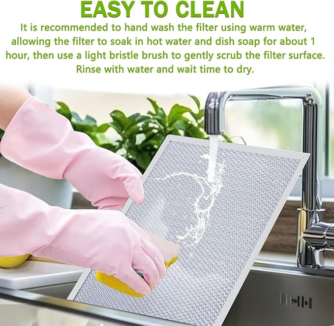 W10169961A Range Hood Filter Replacement 5 Layer Aluminum Mesh Hood Grease Filter Fit for Whirlpool, Kitchen Aid, Jenn-Air Range Hoods(1PCS)