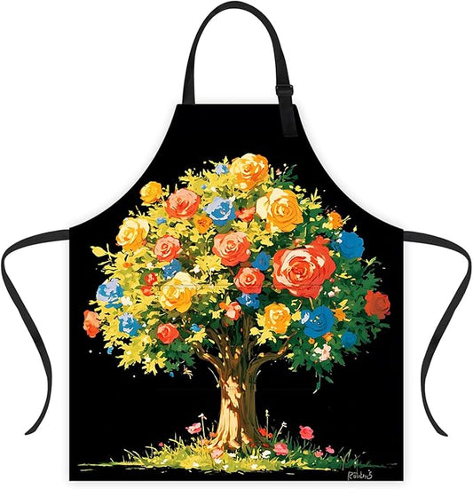 Apron Adjustable Waterproof with Two Deep Pockets Wowen men for Summer BBQ Pool Parties & Resorts