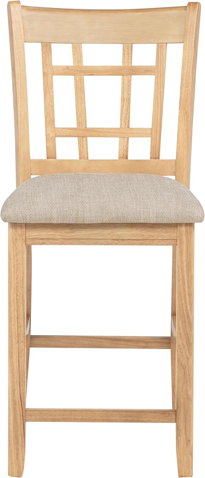 Coaster Home Furnishings - LAVON - 5-Piece Counter Height Dining Set - Oval Extendable Table with Storage & 4 Upholstered Chairs - Dining Room & Kitchen - Light Oak - 106628-S5