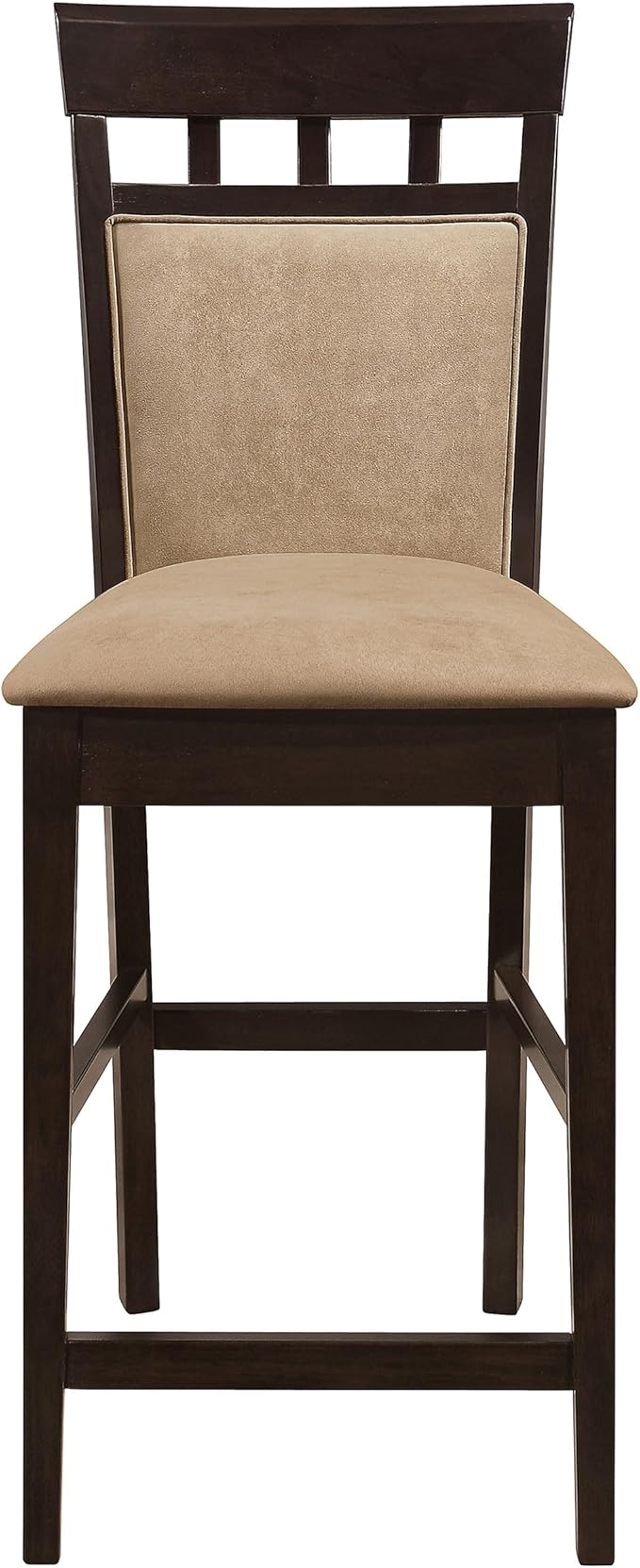 Coaster Home Furnishings - Gabriel - Wood Upholstered Counter Height Chairs (Set of 2) - Closed Back, Padded Seat and Back - Dining Room & Kitchen - Cappuccino - 100219