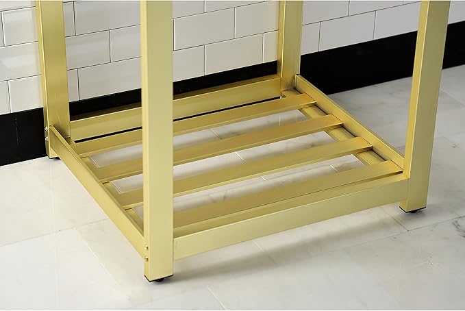 Kingston Brass VSP2522A7 Kingston Commercial Console Sink Base, 25 x 22 x 30, Brushed Brass