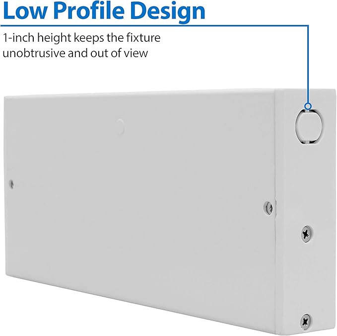 NUC-5 Series 8-inch White Selectable LED Under Cabinet Light (NUC508SWH
