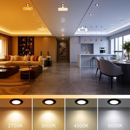 YGS-Tech 2 Inch LED Recessed Lighting, Dimmable Downlight 3W(35W Halogen Equivalent), CRI80, 3000K Warm White Ceiling Light with LED Driver(16 Pack)