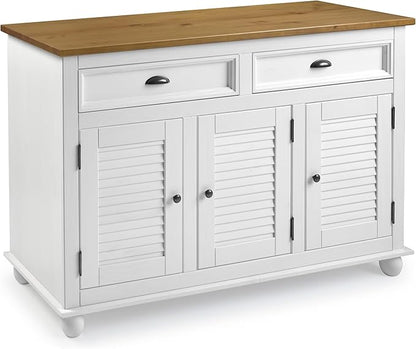 Furniture Dash Sideboard/Kitchen Island Easy Assembly Corona Snow