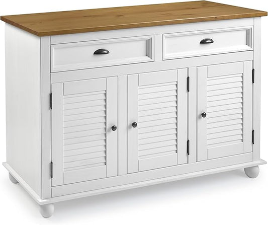Furniture Dash Sideboard/Kitchen Island Easy Assembly Corona Snow