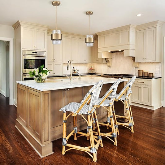 DEYNITE Modern Pendant Light Fixtures Brass Hanging Light for Kitchen Island