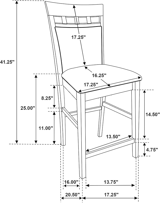 Coaster Home Furnishings - Gabriel - Wood Upholstered Counter Height Chairs (Set of 2) - Closed Back, Padded Seat and Back - Dining Room & Kitchen - Cappuccino - 100219