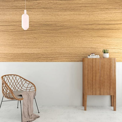 VEELIKE Natural Wood Contact Paper for Countertops Peel and Stick Countertop Contact Paper Waterproof Wood Wallpaper for Cabinets Table 24''x118'' Self Adhesive Counter Top Vinyl Wrap for Kitchen