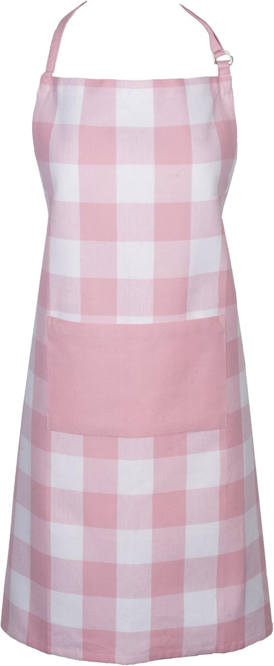 DII Unisex Buffalo Check Kitchen Collection, Classic Farmhouse Chef Apron, One Size