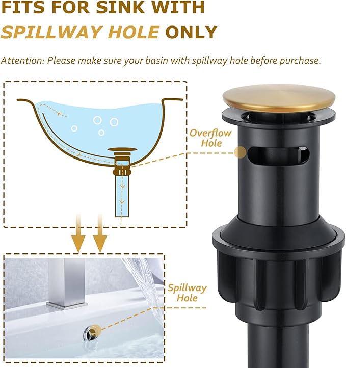 Brushed Gold 4 inch Centerset Bathroom Faucet, 2 Handle Bathroom Faucet 3 Hole, Antique Brass Bathroom Faucet with Pop Up Drain Supply Hose for Vanity Lavatory RV Farmhouse(L2303-BG)