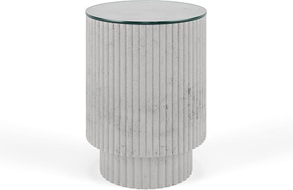 The Better Bevel 36 inch Round Glass Table Top - Clear Tempered Glass Surface Protector - Safe Pencil Polished Edge - Coffee, Dining and End Table
