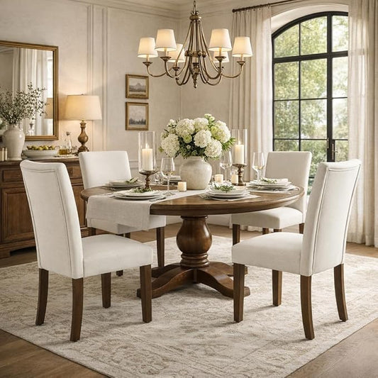 HomePop Classic Parsons Dining Chair - Soft Gray Woven (Set of 2)