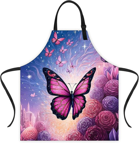 Apron Adjustable Waterproof with Two Deep Pockets Wowen men for Summer BBQ Pool Parties & Resorts