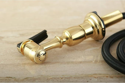 Kingston Brass Gourmetier KBSPR2 Kitchen Faucet Sprayer with Hose, Polished Brass