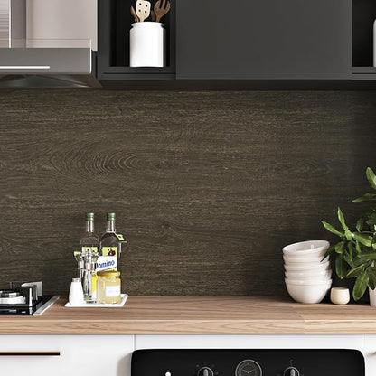 WESTICK Brown Wood Contact Paper for Countertops Waterproof Wood Wallpaper Peel and Stick Wood Grain Contact Paper for Table Desk Cabinets and Drawers Kitchen Countertop Peel and Stick 15.8" x 393"