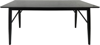 Christopher Knight Home Joey Wooden Six Seater Dining Table, Black Finish