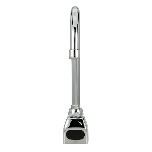 Zurn Z6920-XL-CP8 AquaSense Gooseneck Sensor Faucet with 0.5 GPM Aerator and 8" Widespread Cover Plate in Chrome