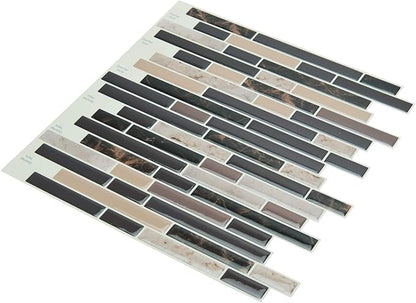Art3d Self Adhesive Wall Tile (11.8 x 11.8inches,10 Tiles) Peel and Stick Backsplash for Kitchen, Bathroom