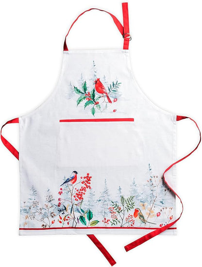 Maison d' Hermine 100% Cotton Apron for women with Pocket Kitchen Chef Apron for Men Cooking Mothers Day Gifts