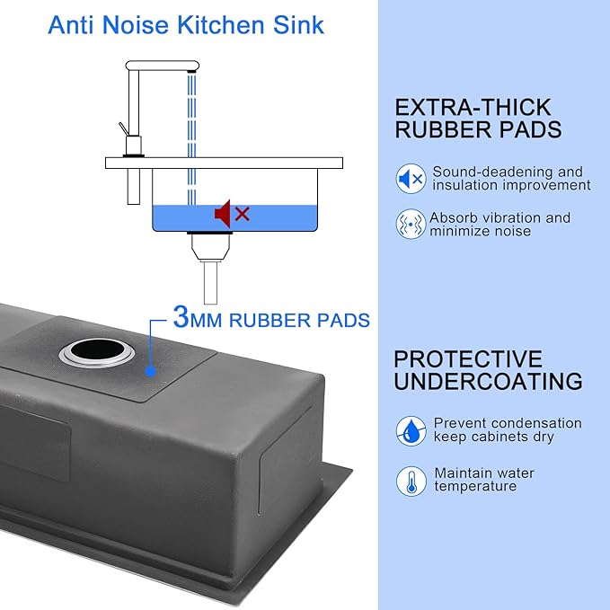 MENATT 32 Inch Drop In Kitchen Workstation Sink, 18 Gauge Stainless Steel Single Bowl Single Faucet Hole Topmount Kitchen Sink with Integrated Ledge (Bruhsed),32"x18"x9"
