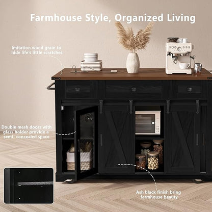 Modern Dining Table Expandable Kitchen Island with Counter Wood Table Console Luxury Easy Clean Living Decor,Black