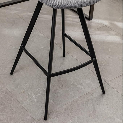 stools Adjustable Height Simple Assembly Metal 360 Degree Swivel Chairs of 2 for Dining Room Kitchen Island, Pub, (Grey 18.5" W x 20" D x 40.75" H)