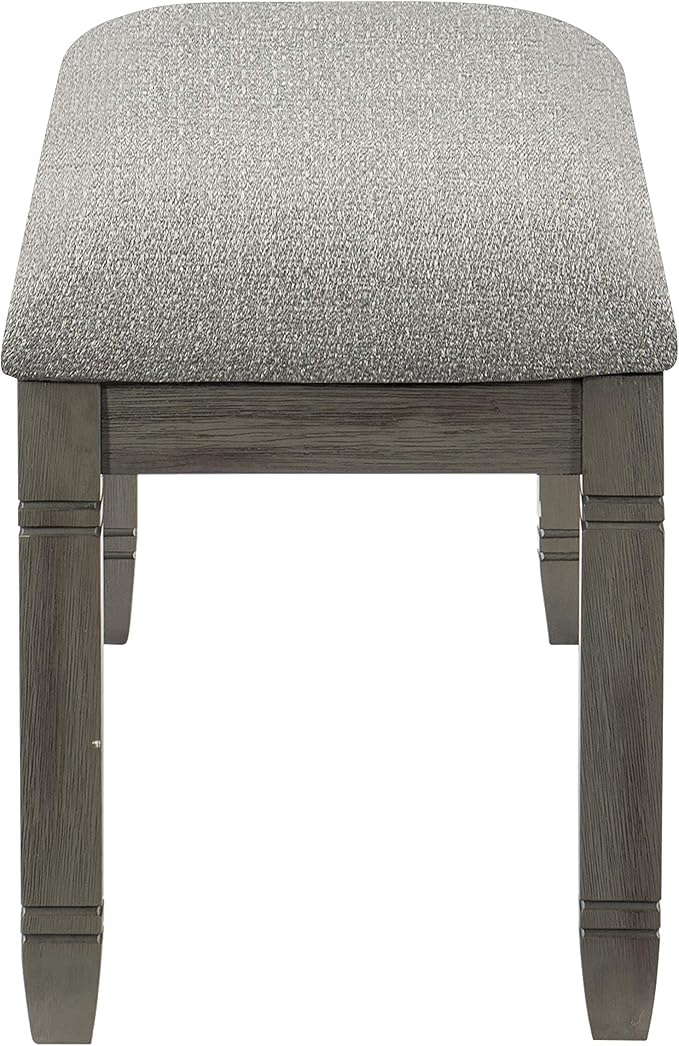 Lexicon Saratoga Dining Bench, Antique Gray