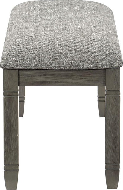 Lexicon Saratoga Dining Bench, Antique Gray