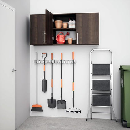 Prepac Elite 54" Wall Cabinet, Espresso Storage Cabinet with 2 Adjustable Shelves, Storage for Pantry, Kitchen and Bathroom 12" D x 54" W x 24" H