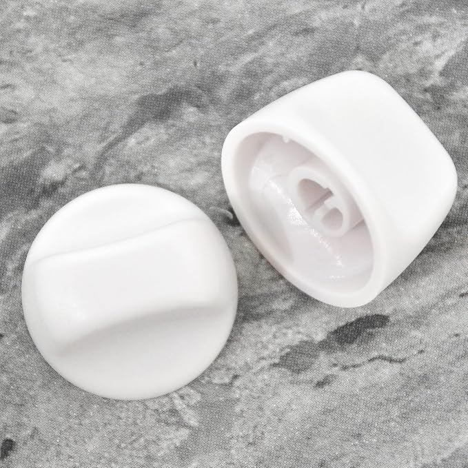 S600349 Range Hood Knob S99360233 Fan Knob Replacement Parts for Kitchen Appliances Stove Fan and Light Replacement White 2PCS