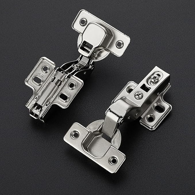 Ravinte 60 Pack 30 Pairs European Kitchen Cabinet Hinges Soft Close Insert Door Heavy-Duty Frameless Adjustable Concealed Cabinet Cup Hinges