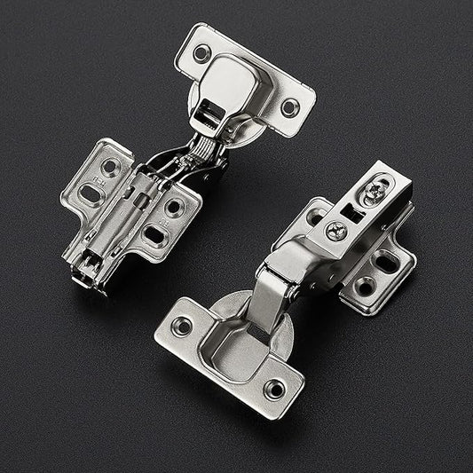 Ravinte 20 Pack 10 Pairs European Kitchen Cabinet Hinges Soft Close Insert Door Heavy-Duty Frameless Adjustable Concealed Cabinet Cup Hinges