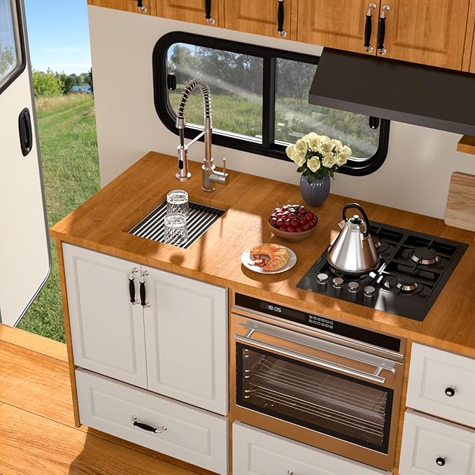 12 Inch Bar Sink Undermount - Beslend 12x15 Undermount Kitchen Sink RV Sink, Stainless Steel Small Sinks Wet Bar Sinks Workstation 16 Gauge Single Bowl Under Counter, 9" Height
