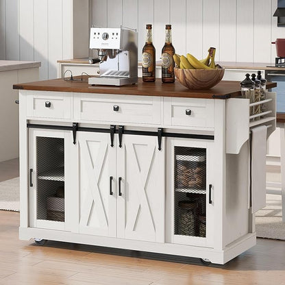 Modern Dining Table Expandable Kitchen Island with Counter Wood Table Console Luxury Easy Clean Living Decor,White