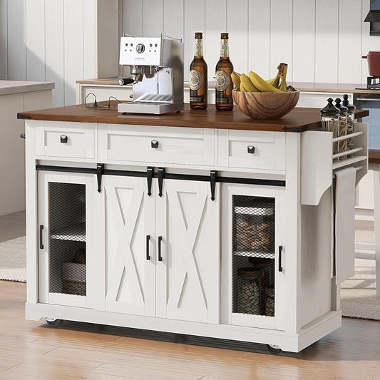 Modern Dining Table Expandable Kitchen Island with Counter Wood Table Console Luxury Easy Clean Living Decor,White