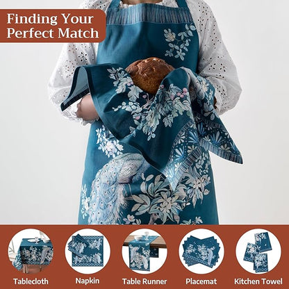 Maison d' Hermine 100% Cotton Apron for women with Pocket Kitchen Chef Apron for Men Cooking Mothers Day Gifts