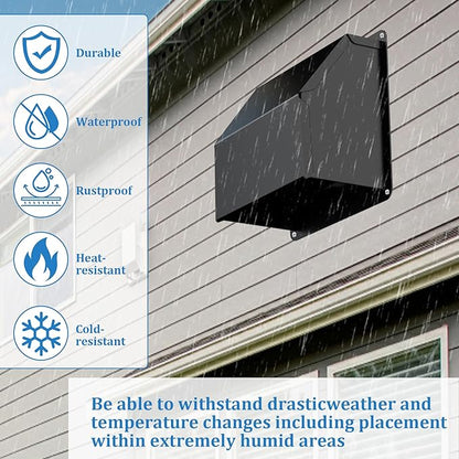 4 inch Dryer Vent Cover, Dryer Vent Connector Kit, 90 Degree Dryer Vent Elbow, Dryer Vent Wall Plate with Hose(4 inch 5FT) Indoor Dryer Vent Duct Adapter, Dryer Vent Hose for Tight Space