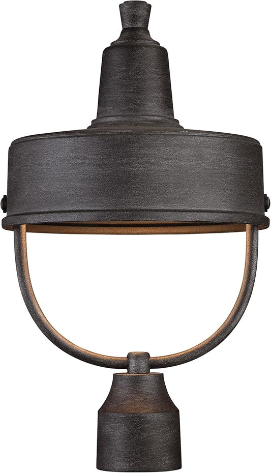 DESIGNERS FOUNTAIN 33146-WP Portland-DS Outdoor Post Lantern, Weathered Pewter